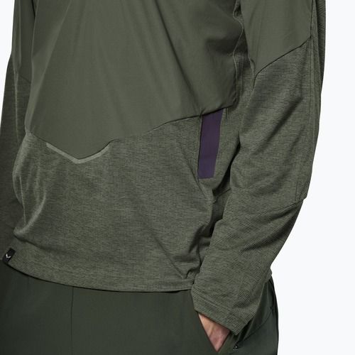 Herren-Longsleeve Salewa Pedroc Dry Wind Half Zip Tee faded green