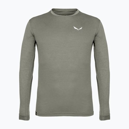 Herren-Longsleeve Salewa Puez Melange Dry faded green melange