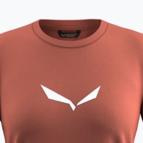 Damen-T-Shirt Salewa Solid Dry etruscan red