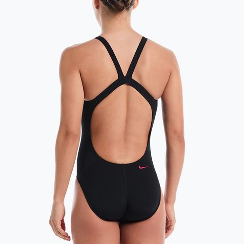 Einteiliger Damen-Badeanzug Nike Hydrastrong Logo Graphic Fastback black