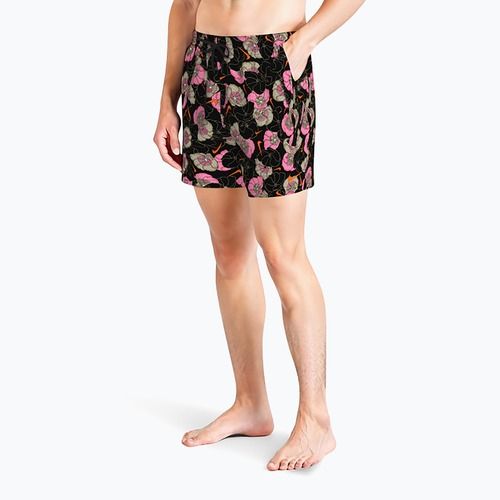 Herren Badeshorts Nike Multi Poppy Print 5" Volley black