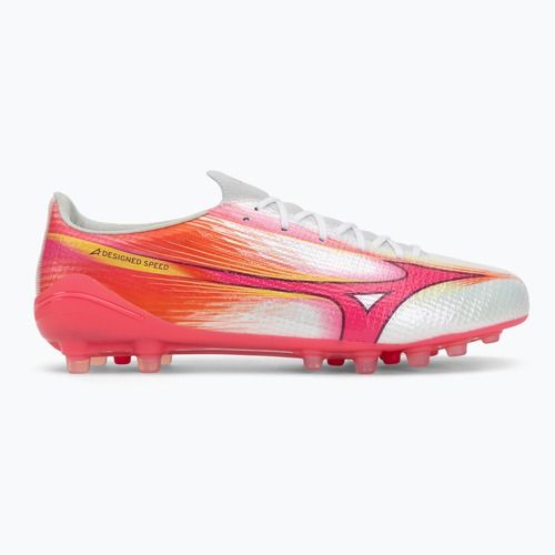 Fußballschuhe Mizuno Alpha III Japan AG white/fuchsia purple
