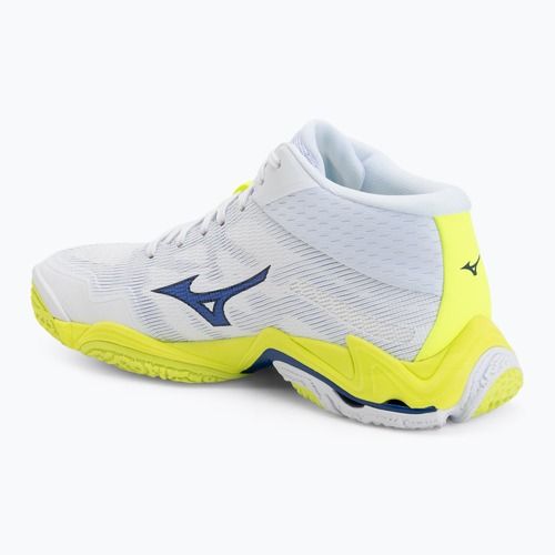 Volleyballschuhe Mizuno Wave Lightning Elite Mid white/lighting yellow/dazzling blue