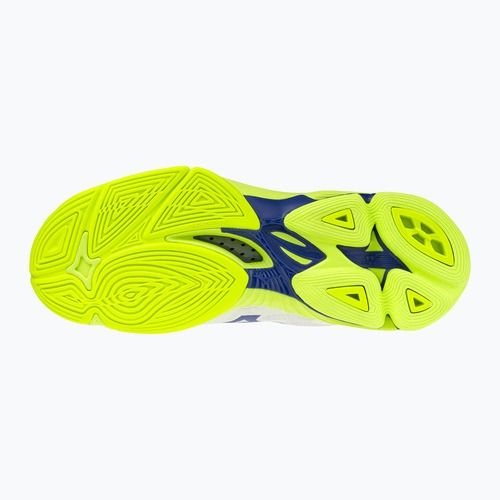 Volleyballschuhe Mizuno Wave Lightning Pro Mid white/lighting yellow/dazzling blue