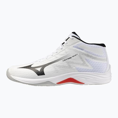 Volleyballschuhe Mizuno Lightning Select Mid white/black/fiery red