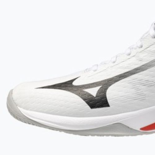 Volleyballschuhe Mizuno Lightning Select Mid white/black/fiery red