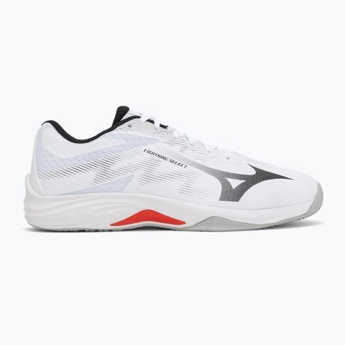 Volleyballschuhe Mizuno Lightning Select white/black/fiery red