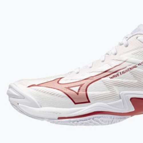 Damen-Volleyballschuhe Mizuno Wave Lightning Elite white/rose elegance/lava falls