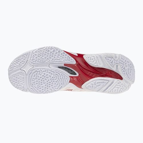 Damen-Volleyballschuhe Mizuno Wave Lightning Elite Mid white/rose elegance/lava falls