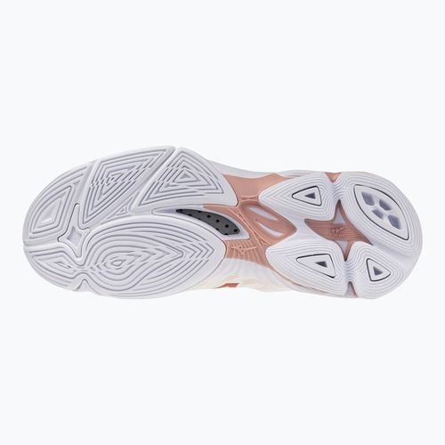 Damen-Volleyballschuhe Mizuno Wave Lightning Pro white/rose elegance/lava falls