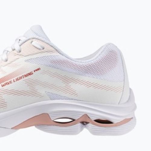 Damen-Volleyballschuhe Mizuno Wave Lightning Pro white/rose elegance/lava falls