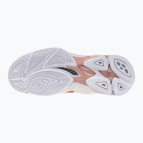 Damen-Volleyballschuhe Mizuno Wave Lightning Pro Mid white/rose elegance/lava falls