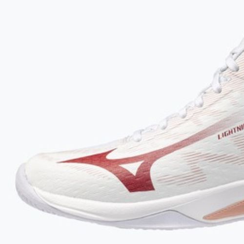 Damen-Volleyballschuhe Mizuno Lightning Select Mid white/rose elegance/lava falls