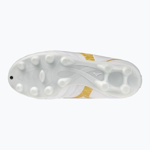 Kinder-Fußballschuhe Mizuno Monarcida Neo III Select FG white/mp gold