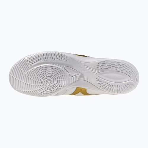Fußballschuhe Mizuno Morelia Sala Elite IN white/football gold/galaxy silver
