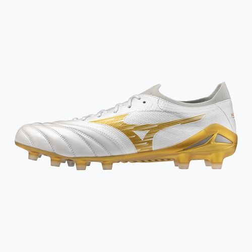 Fußballschuhe Mizuno Morelia Neo IV Beta Elite FG white/mp gold/cool gray 3c
