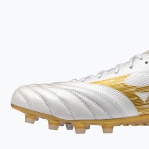 Fußballschuhe Mizuno Morelia Neo IV Beta Elite FG white/mp gold/cool gray 3c