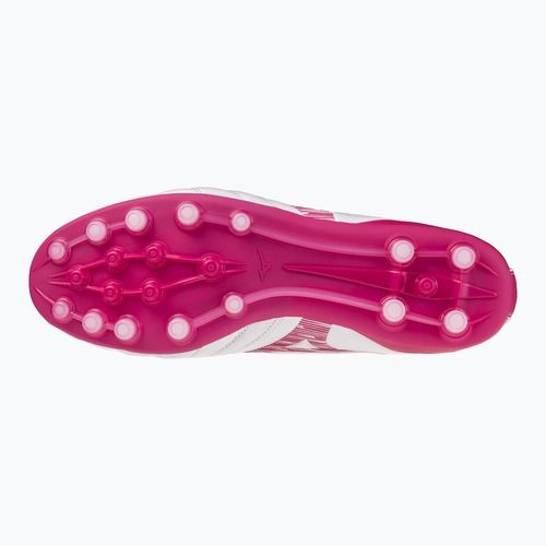 Fußballschuhe Mizuno Morelia Neo IV Pro AG white/fuchsia purple/fuchsia purple