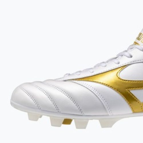 Fußballschuhe Mizuno Morelia II Pro FG white/football gold/galaxy silver