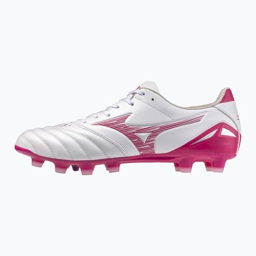 Fußballschuhe Mizuno Morelia Neo IV Pro FG white/fuchsia purple/fuchsia purple