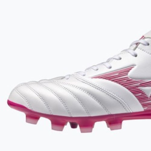 Fußballschuhe Mizuno Morelia Neo IV Pro FG white/fuchsia purple/fuchsia purple