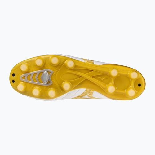 Fußballschuhe Mizuno Morelia Neo IV Pro FG white/mp gold/cool gray 3c