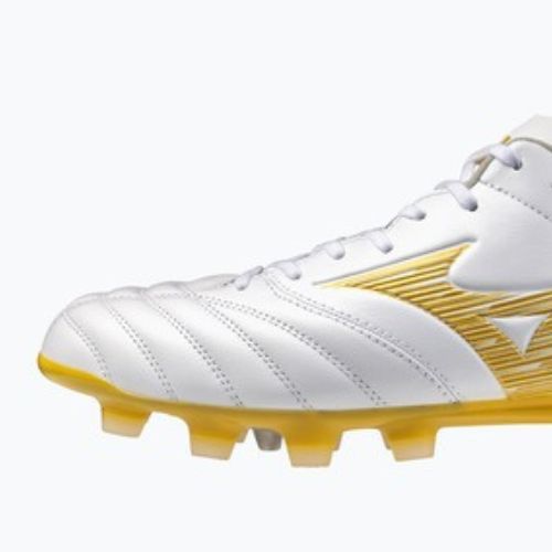 Fußballschuhe Mizuno Morelia Neo IV Pro FG white/mp gold/cool gray 3c