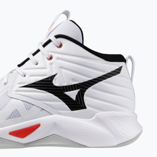 Volleyballschuhe Mizuno Wave Momentum Pro Mid white/black/fiery red