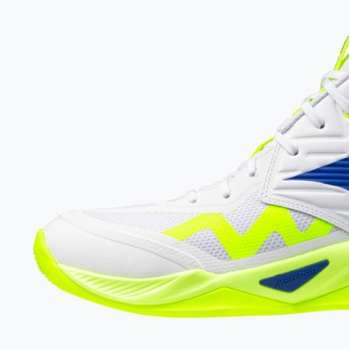 Volleyballschuhe Mizuno Wave Momentum Pro Mid white/lightning yellow/dazzling blue
