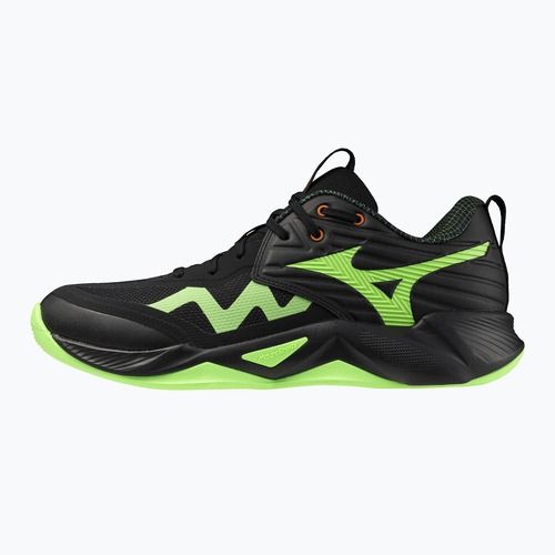 Volleyballschuhe Mizuno Wave Momentum Pro black/glowing apple/mandarin orange