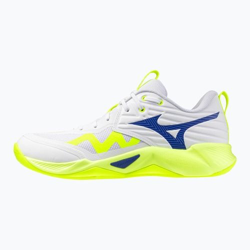Volleyballschuhe Mizuno Wave Momentum Pro white/lightning yellow/dazzling blue
