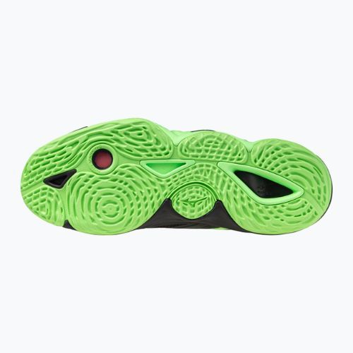 Volleyballschuhe Mizuno Wave Momentum Elite black/glowing apple/mandarin orange