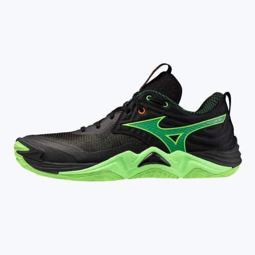 Volleyballschuhe Mizuno Wave Momentum Elite black/glowing apple/mandarin orange