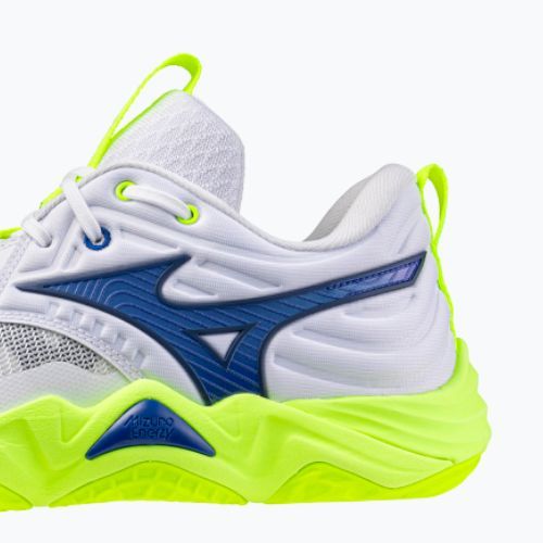 Volleyballschuhe Mizuno Wave Momentum Elite white/lightning yellow/dazzling blue