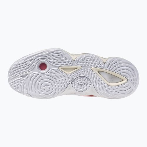 Damen-Volleyballschuhe  Mizuno Wave Momentum Elite Mid white/rose elegance/lava falls