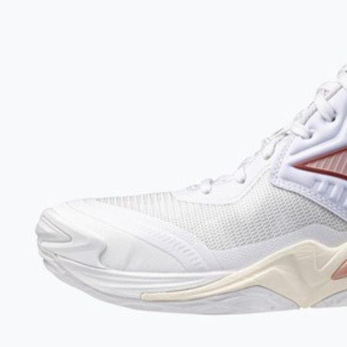Damen-Volleyballschuhe  Mizuno Wave Momentum Elite Mid white/rose elegance/lava falls
