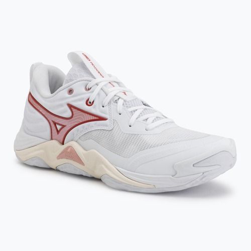 Damen-Volleyballschuhe Mizuno Wave Momentum Elite white/rose elegance/lava falls