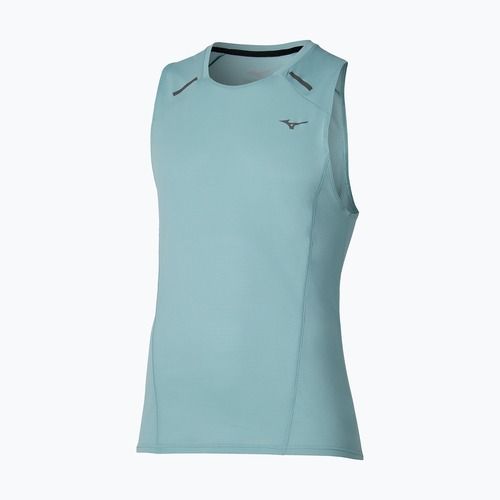 Herren-Laufshirt Mizuno Active DryAeroFlow Tank Top aquifer