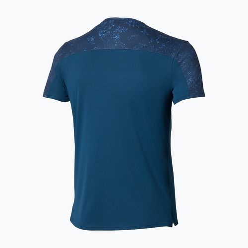 Herren-Laufshirt Mizuno Active DryAeroFlow Graphic estate blue