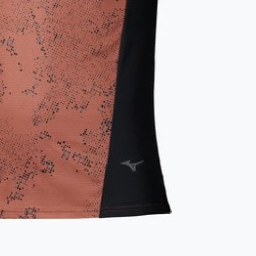 Herren-Laufshirt Mizuno Active DryAeroFlow Graphic copper brown