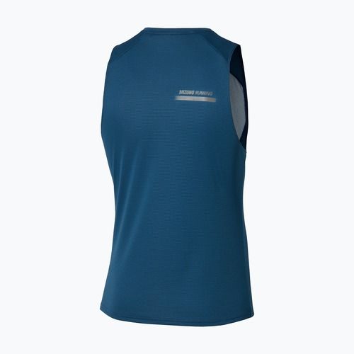 Herren-Lauf-Tanktop Mizuno Active DryAeroFlow Graphic Tank Top estate blue