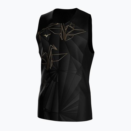 Herren-Lauf-Tanktop Mizuno Active DryAeroFlow Graphic Tank Top tan
