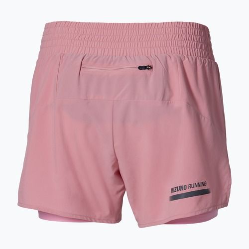Damen-Laufshorts Mizuno Active 2in1 4.5 rose elegance