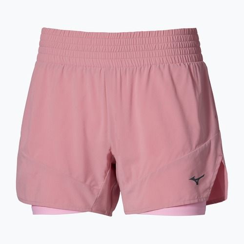 Damen-Laufshorts Mizuno Active 2in1 4.5 rose elegance