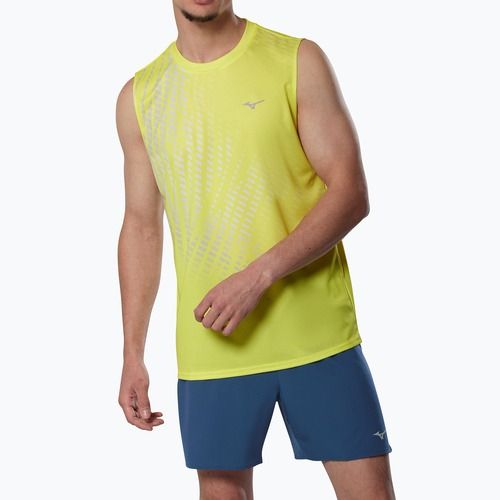 Ärmelloses Herren-Laufshirt Mizuno Core Graphic Sleeveless lightning yellow
