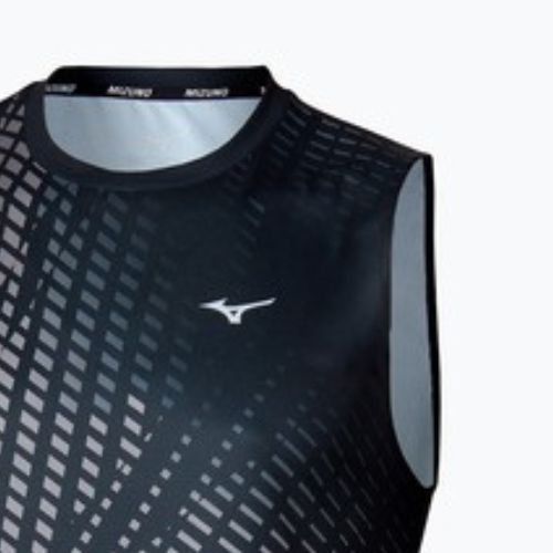 Herren-Laufshirt Mizuno Core Graphic Sleeveless black/gray