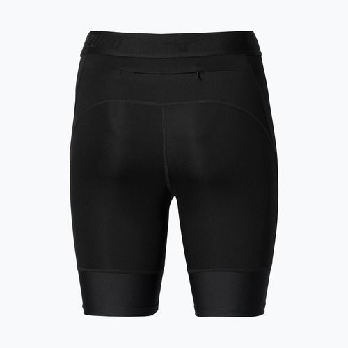 Damen-Laufshorts Mizuno Core Impulse Mid black