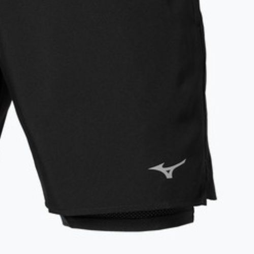 Herren-Laufshorts Mizuno Core 5.5 Inches 2in1 black