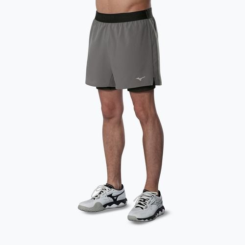Herren-Laufshorts Mizuno Core 5.5 Inches 2in1 lava smoke