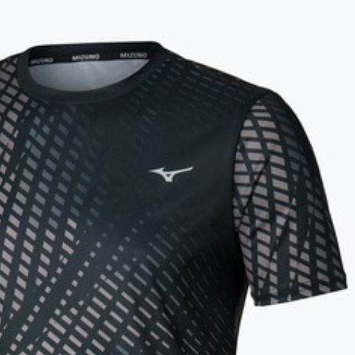 Herren-Laufshirt Mizuno Core Graphic Tee black/gray